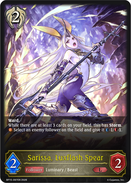 Sarissa, Luxflash Spear - BP15-097EN