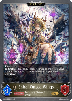 Shiro, Cursed Wings (Evolved) - BP15-099EN