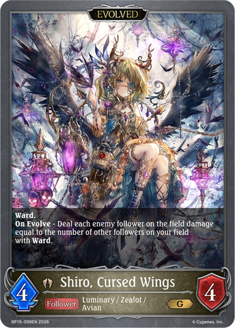 Shiro, Cursed Wings (Evolved) - BP15-099EN