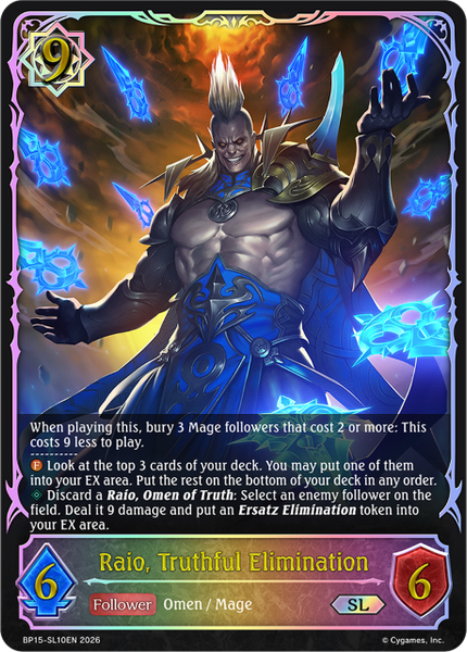 Raio, Truthful Elimination (SL) - BP15-SL10EN
