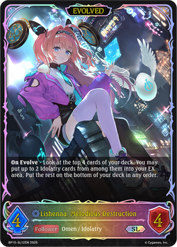 Lishenna, Melodious Destruction (Evolved) (SL) - BP15-SL12EN