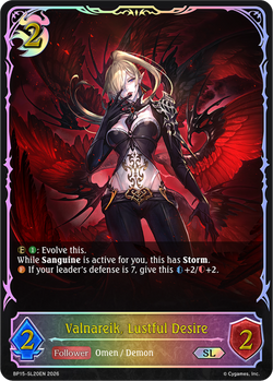 Valnareik, Lustful Desire (SL) - BP15-SL20EN