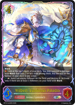 Wilbert, Luminous Paladin (SL) - BP15-SL26EN