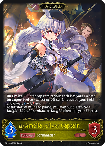 Amelia, Silver Captain (Evolved) - BP16-020EN