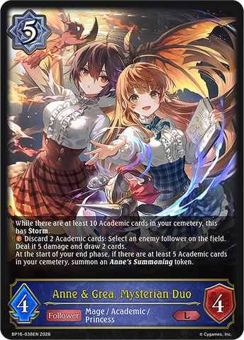 Anne & Grea, Mysterian Duo - BP16-038EN