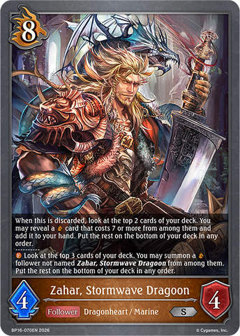 Zahar, Stormwave Dragoon - BP16-070EN