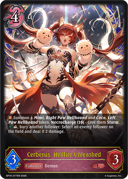 Cerberus, Hellfire Unleashed - BP16-077EN