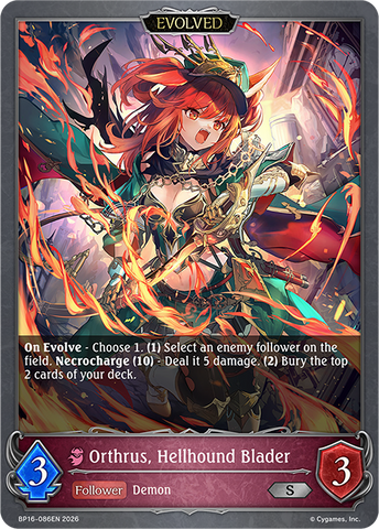 Orthrus, Hellhound Blader (Evolved) - BP16-086EN