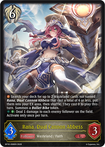 Rana, Dual Cannon Abbess - BP16-098EN