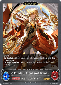 Phildau, Lionheart Ward (Evolved) - BP16-117EN