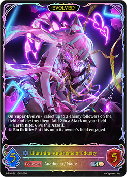 Lilanthim, Anathema of Edacity (Evolved) (SL) - BP16-SL11EN