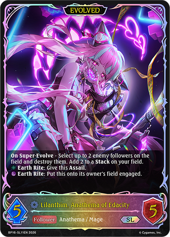 Lilanthim, Anathema of Edacity (Evolved) (SL) - BP16-SL11EN