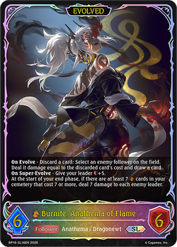 Burnite, Anathema of Flame (Evolved) (SL) - BP16-SL16EN