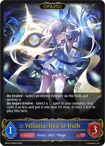 Velharia, Heir to Truth (Evolved) [BP20 - BP20-039EN]