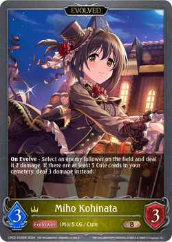 Miho Kohinata (Evolved) - CP02-033EN