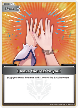 I leave the rest to you! (S) - hBP01-106