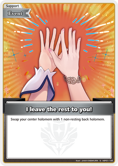 I leave the rest to you! (S) - hBP01-106