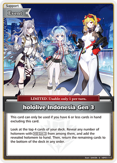 hololive Indonesia Gen ３ (S) - hBP01-111