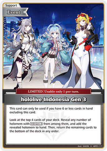 hololive Indonesia Gen ３ (S) - hBP01-111