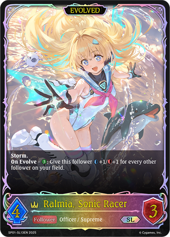 Ralmia, Sonic Racer (Evolved) (SL) - SP01-SL13EN