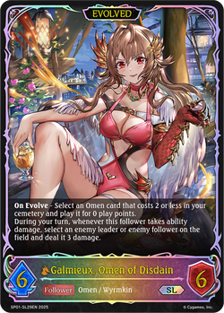 Galmieux, Omen of Disdain (Evolved) (SL) - SP01-SL29EN