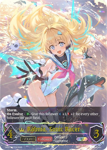 Ralmia, Sonic Racer (Evolved) (U) - SP01-U07EN