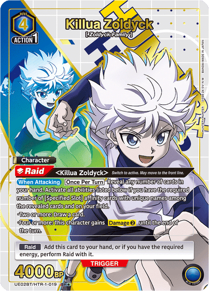 Killua Zoldyck (SR★) - UE02BT/HTR-1-019★