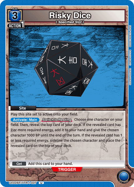 Risky Dice - UE02BT/HTR-1-027