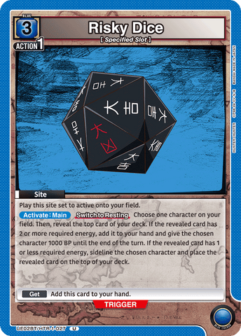 Risky Dice - UE02BT/HTR-1-027