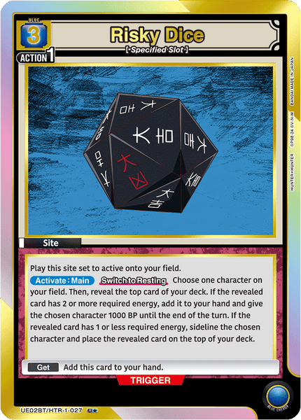 Risky Dice - UE02BT/HTR-1-027★