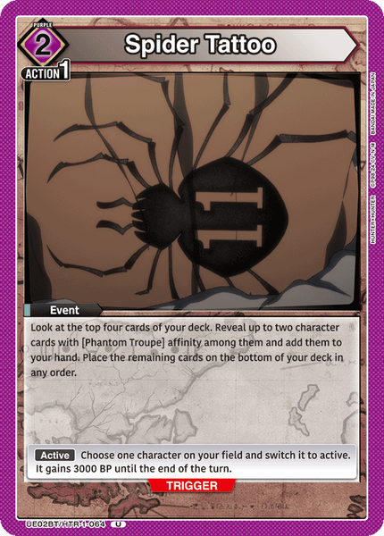 Spider Tattoo - UE02BT/HTR-1-064