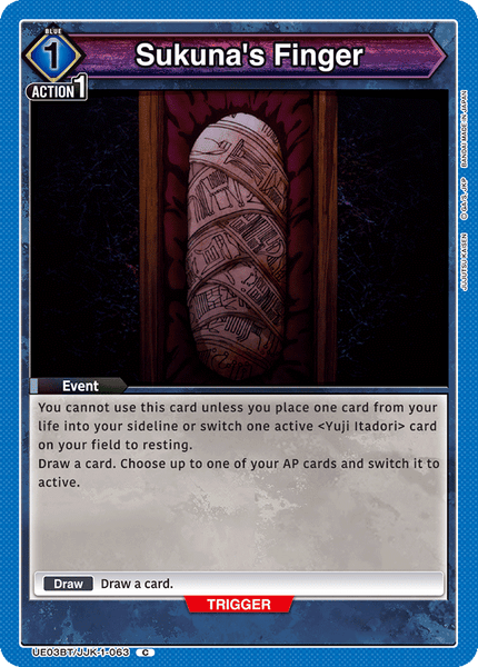 Sukuna's Finger - UE03BT/JJK-1-063