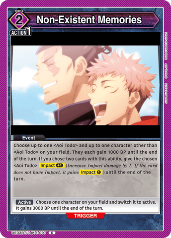 Non-Existent Memories - UE03BT/JJK-1-097
