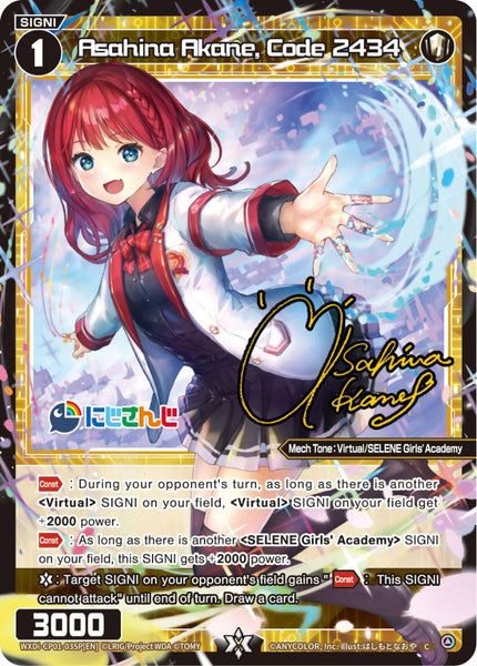 Asahina Akane, Code 2434 (Foil) - WXDi-CP01-035P[EN]