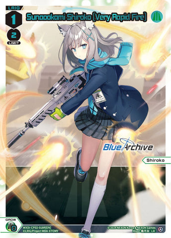Sunaookami Shiroko [Very Rapid Fire] (LR) - WXDi-CP02-018R[EN]