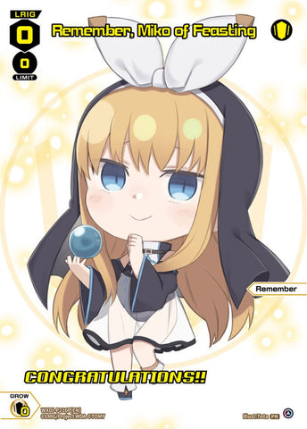Remember, Miko of Feasting (Foil) - WXDi-P216P[EN]
