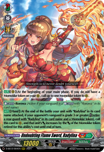 Undoubting Flame Sword, Radylina - D-SS12/004EN