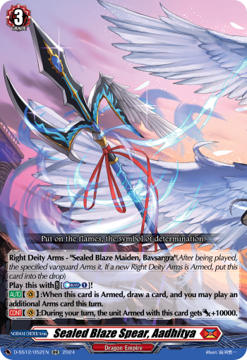 Sealed Blaze Spear, Aadhitya - D-SS12/052EN