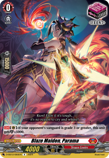 Blaze Maiden, Parama - D-SS12/093EN