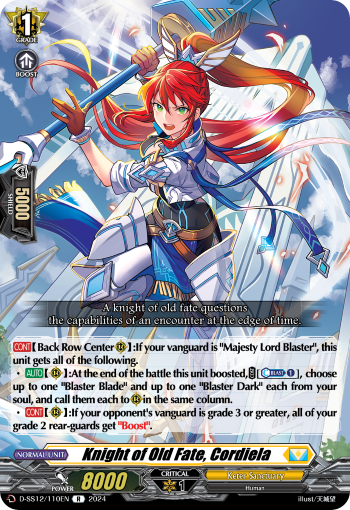 Knight of Old Fate, Cordiela - D-SS12/110EN