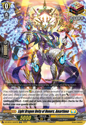 Light Dragon Deity of Honors, Amartinoa - DZ-BT01/022EN