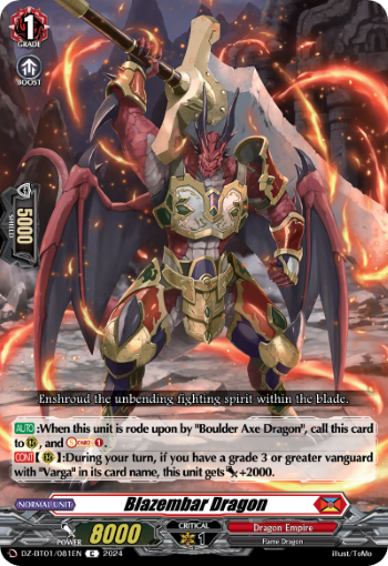 Blazembar Dragon - DZ-BT01/081EN