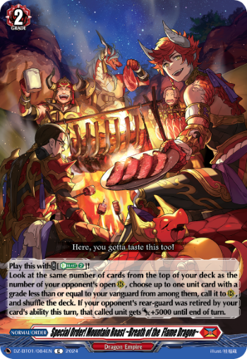 Special Order! Mountain Roast ~Breath of the Flame Dragon~ - DZ-BT01/084EN