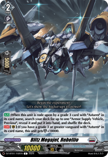 Blitz Megajet, Rebellio - DZ-BT01/102EN