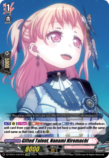 Gifted Talent, Nanami Hiromachi - DZ-BT01/EX07EN