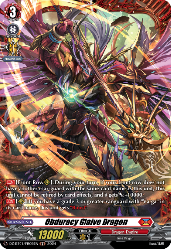 Obduracy Glaive Dragon (FR) - DZ-BT01/FR05EN