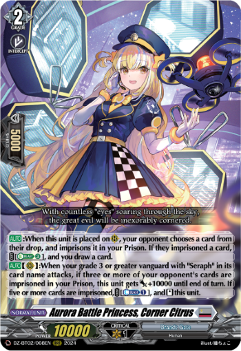 Aurora Battle Princess, Corner Citrus - DZ-BT02/008EN