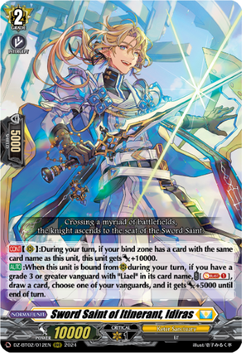 Sword Saint of Itinerant, Idiras - DZ-BT02/012EN
