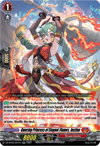 Dancing Princess of Elegant Flames, Justina - DZ-BT02/021EN