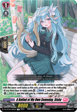 A Ballad of My Own Someday, Siska - DZ-BT02/066EN
